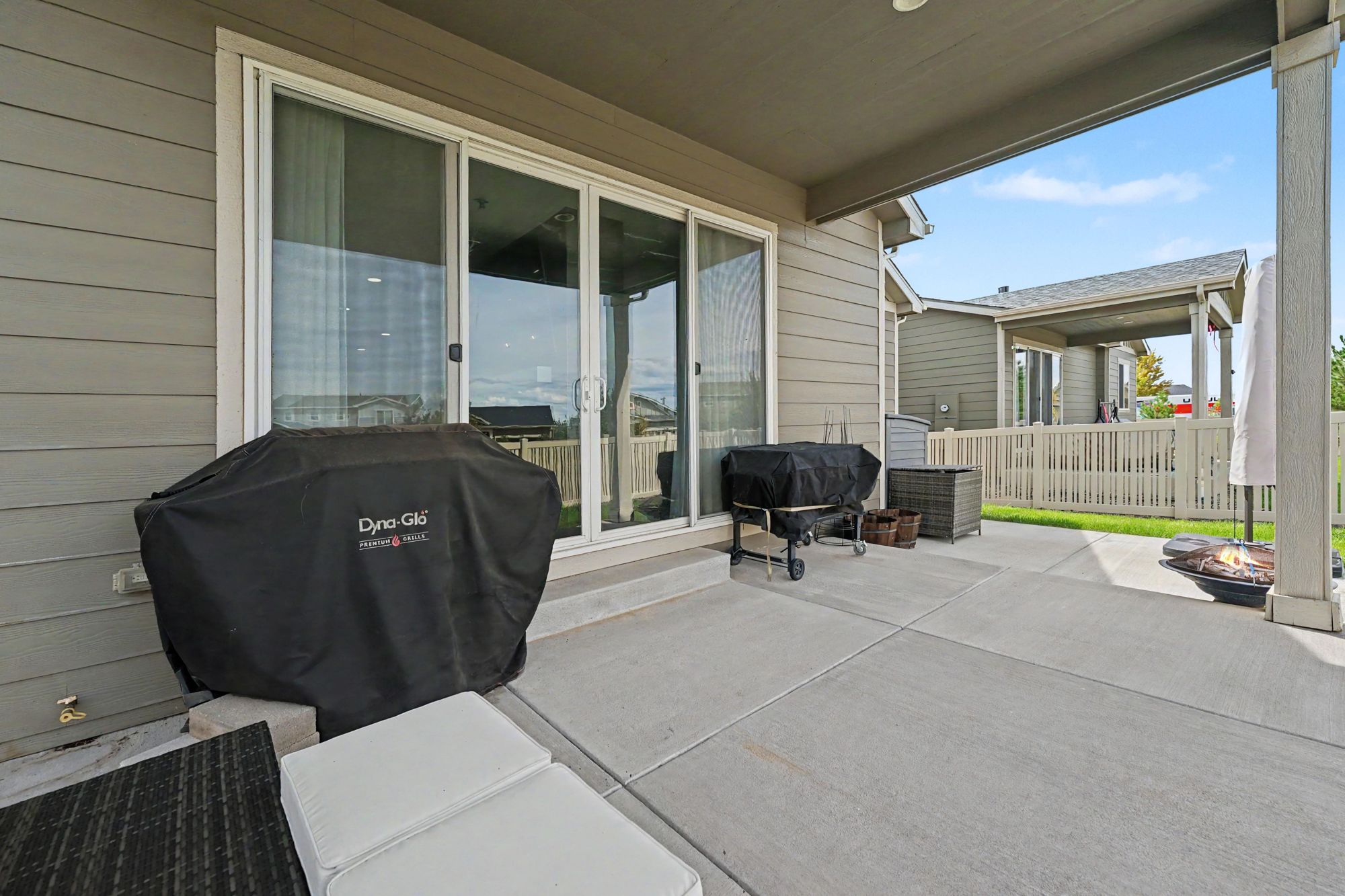 Covered back patio