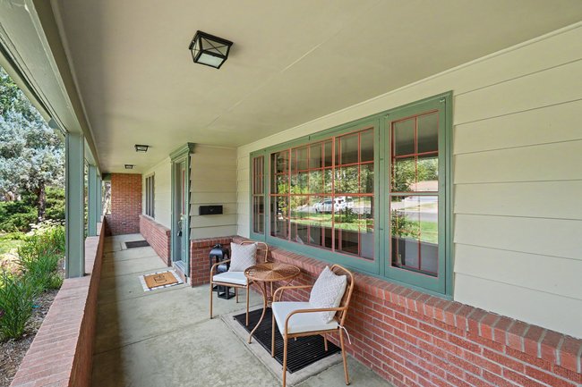 Covered front porch