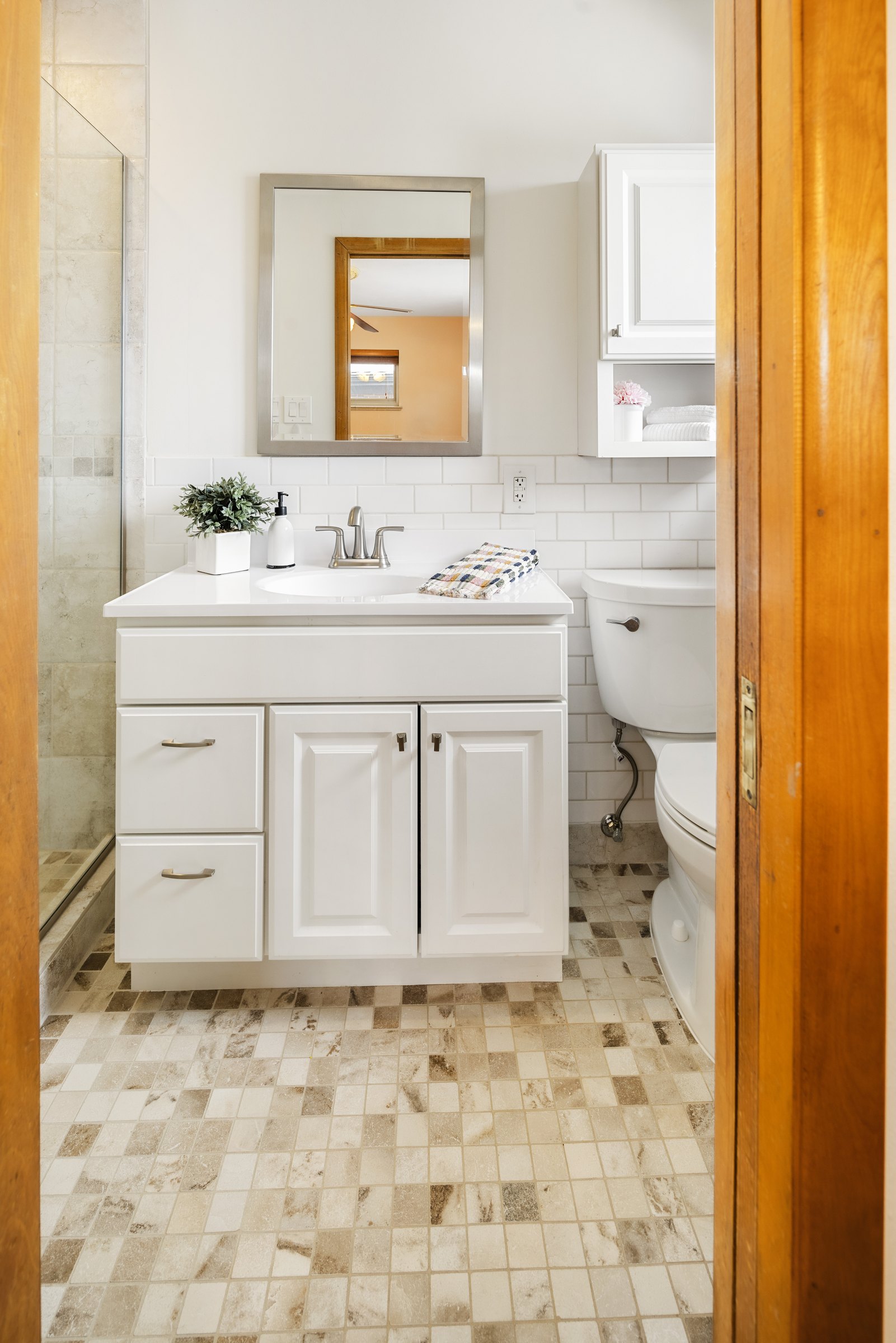 Remodeled full bath at 3110 Ward Ct