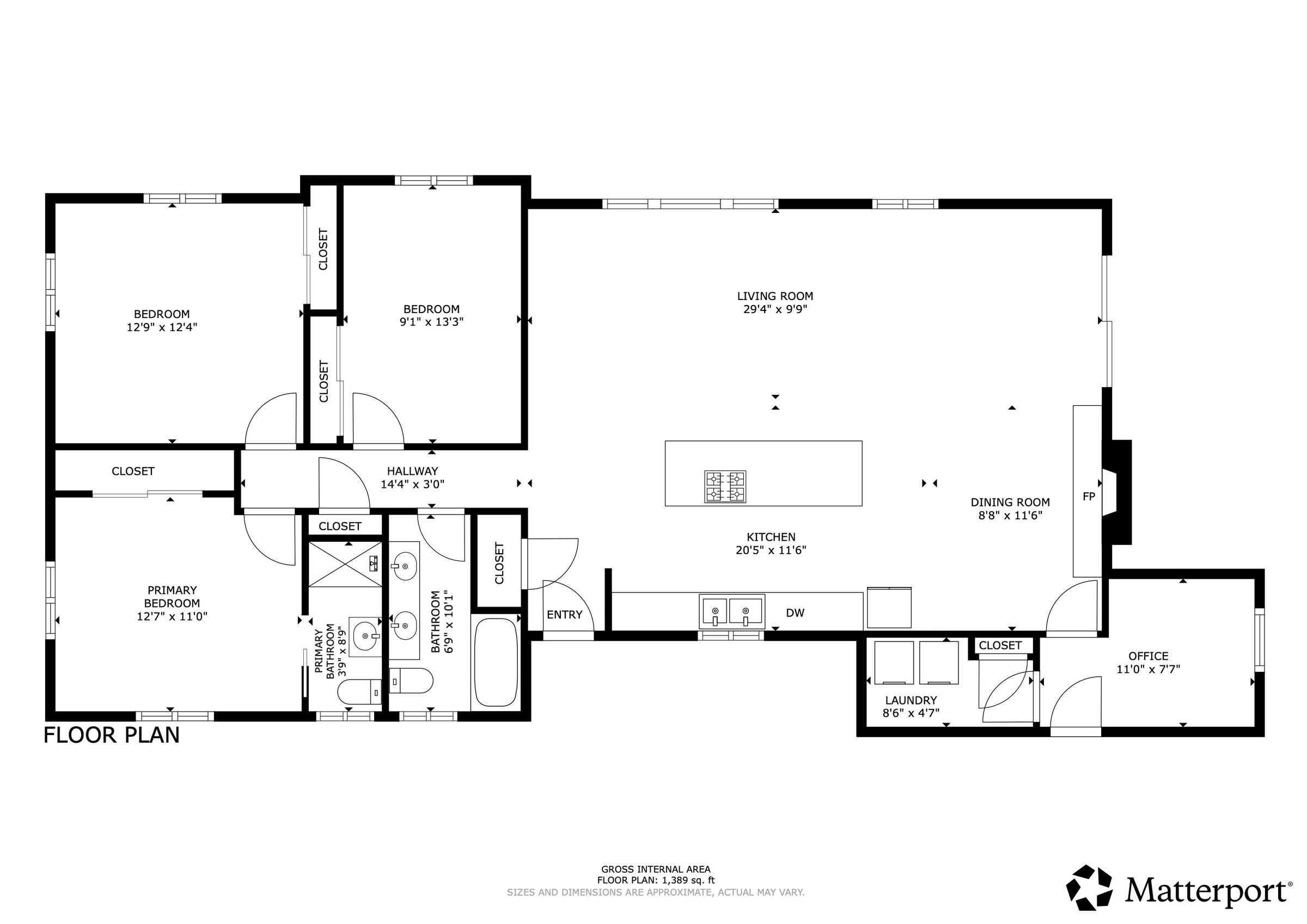 Floor plan for 3110 Ward Ct
