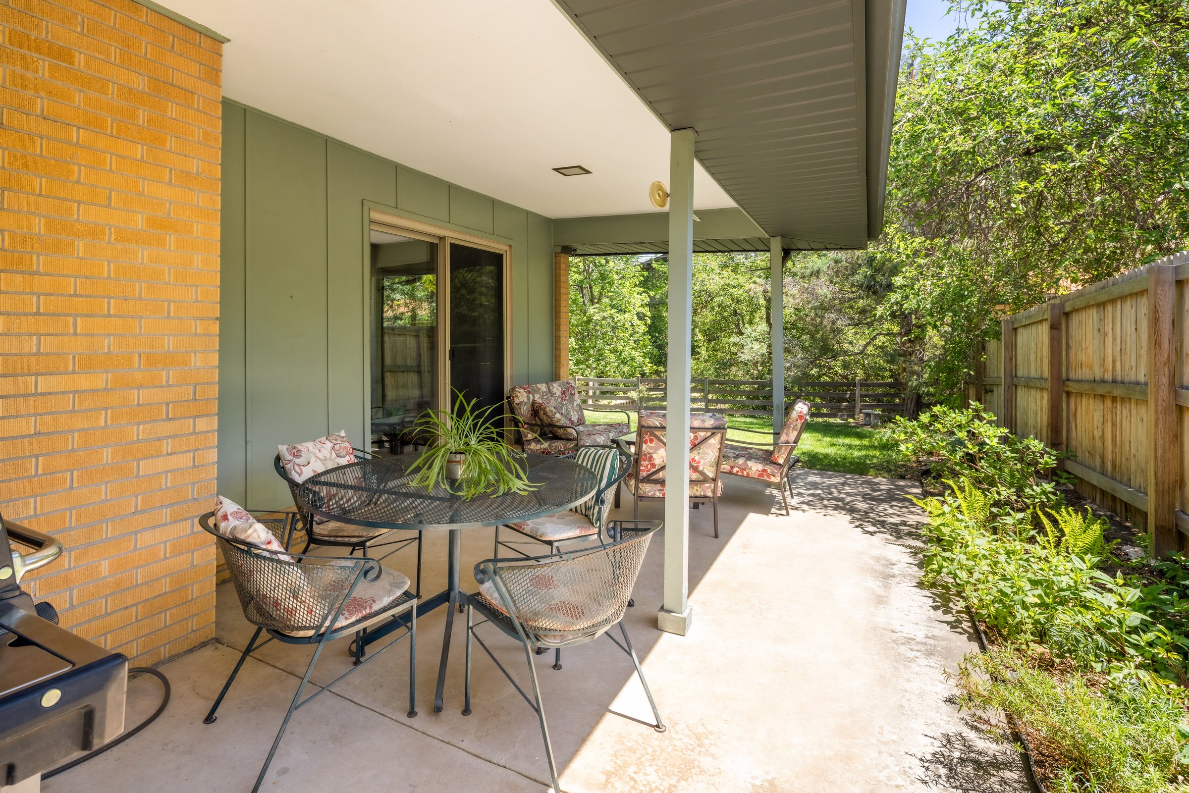 Covered back porch at 3110 Ward Ct