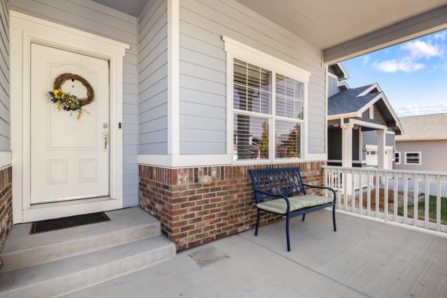 Covered front porch