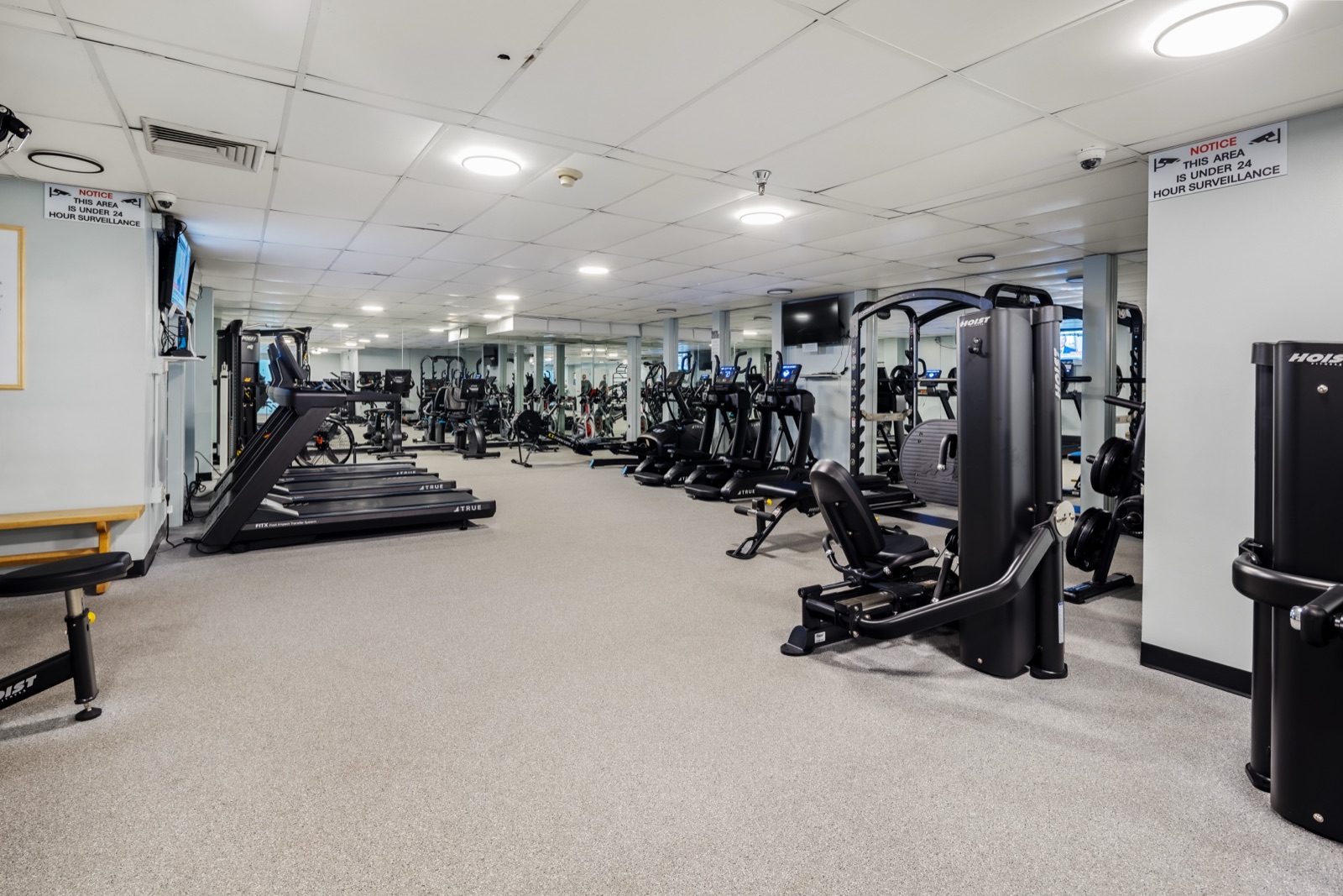 Renovated fitness center